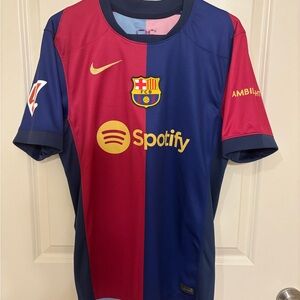 Nike Barcelona Lewandowski 2024/25 Home Soccer Jersey Size S FN8797-456